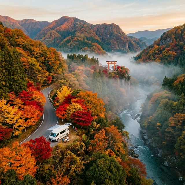 Kyushu Autumn Leaves by Campervan: Best Spots & Timing Guide