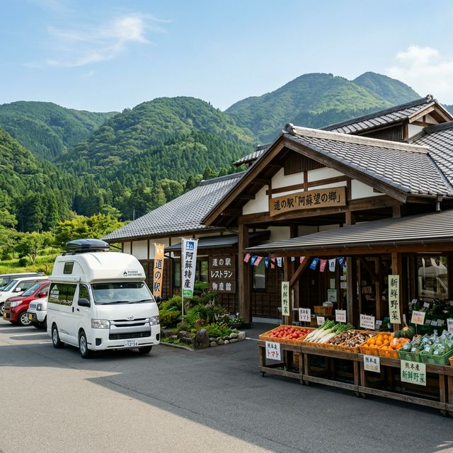 Michi-no-Eki roadside station in Kyushu