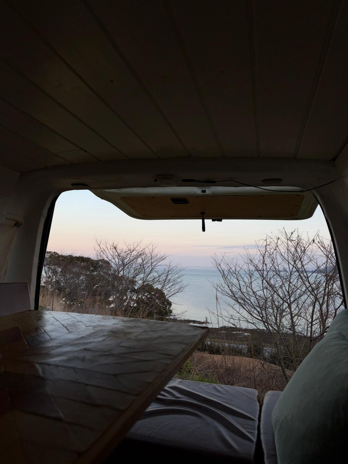 View outside from the Bed Bongo Brawny sleeping area