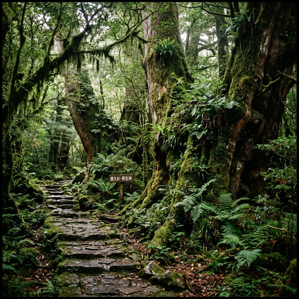 Ancient cedar forest on Yakushima island