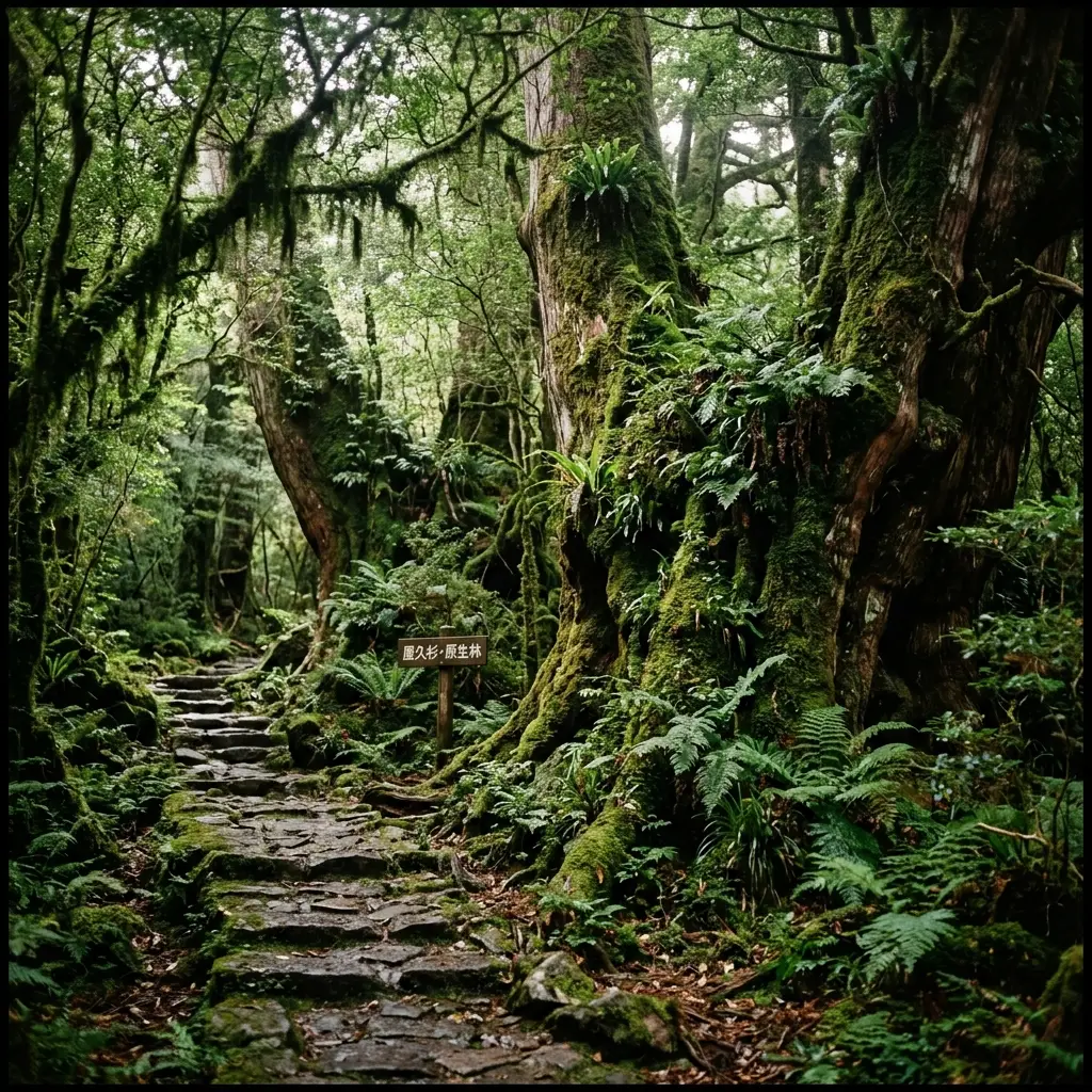 Ancient cedar forest on Yakushima island